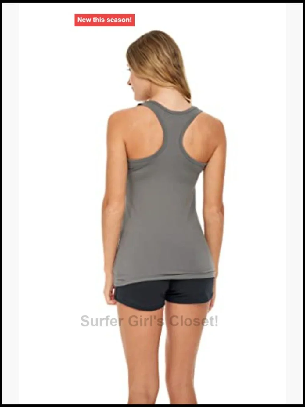 Ultra Soft Racerback Tank Tops 4-Way Stretch Spandex Multi Pack